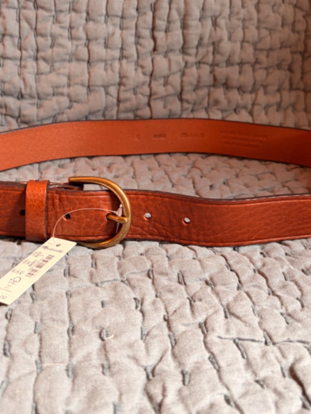 NWT Madewell Perfect Leather Belt Brown Size Small - Picture 3 of 6